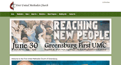Desktop Screenshot of greensburgfirst.org